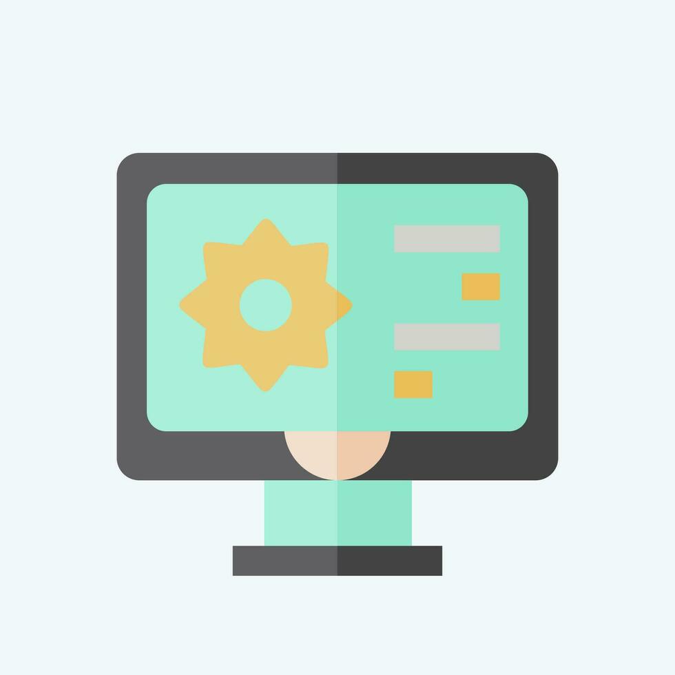 Icon Biometic Materials. related to Future Technology symbol. flat style. simple design editable. simple illustration vector