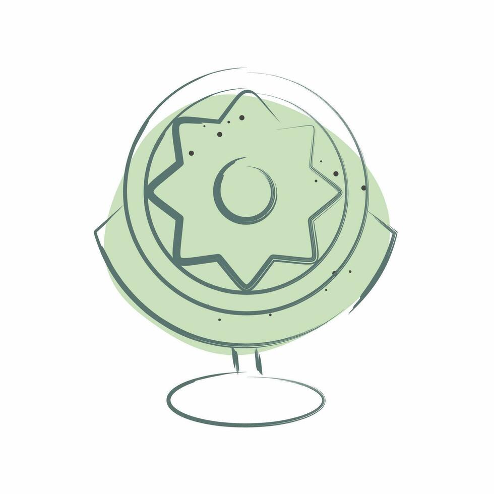 Icon Bionic Eye. related to Future Technology symbol. Color Spot Style. simple design editable. simple illustration vector