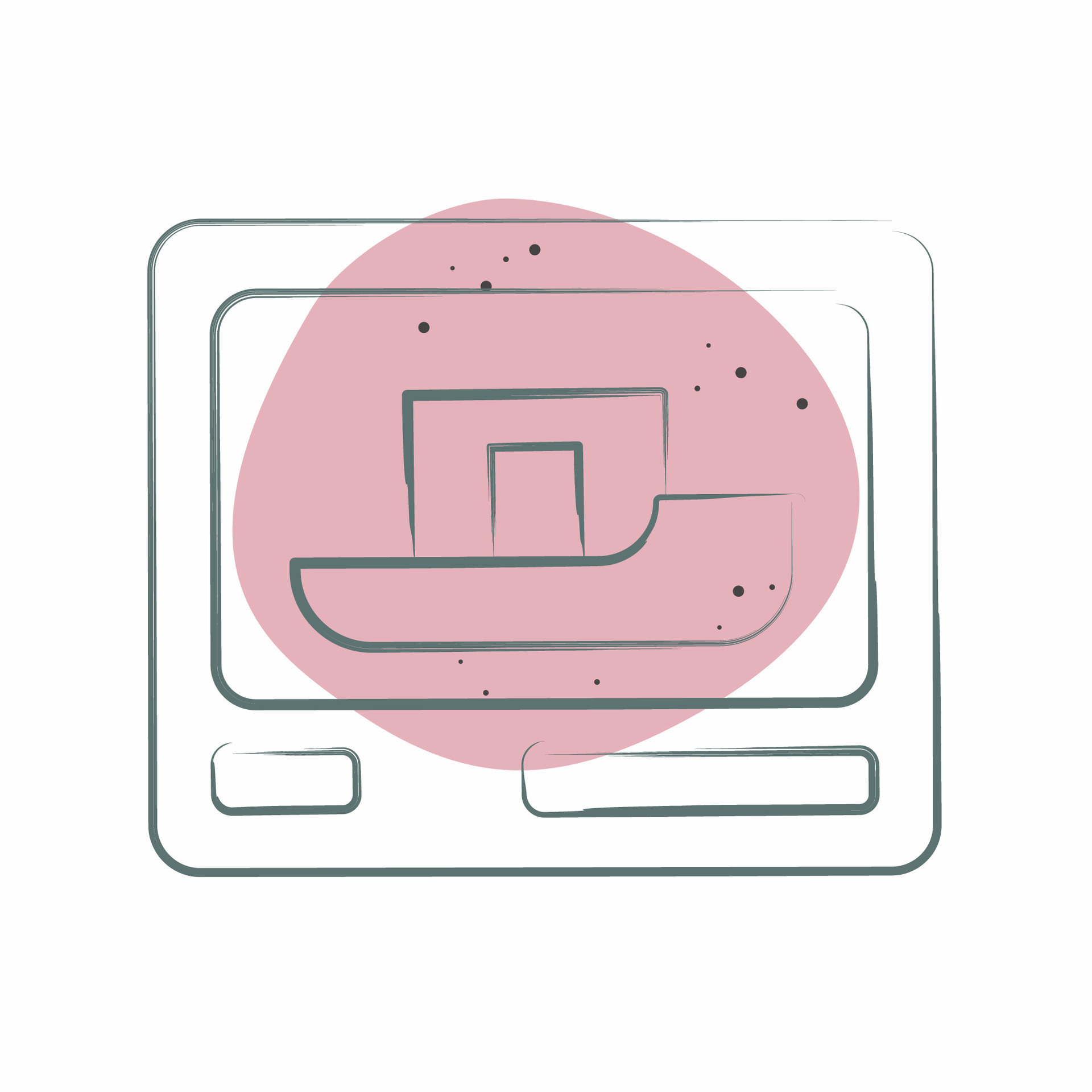 Icon 3D Printing Related To Future Technology Symbol Color Spot Style icon-3d-printing-related-to-future-technology-symbol-color-spot-style