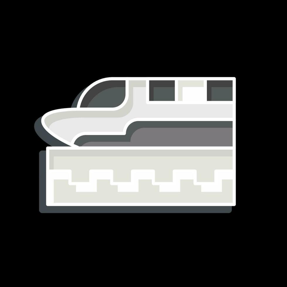 Icon High Speed Train. related to Future Technology symbol. glossy style. simple design editable. simple illustration vector