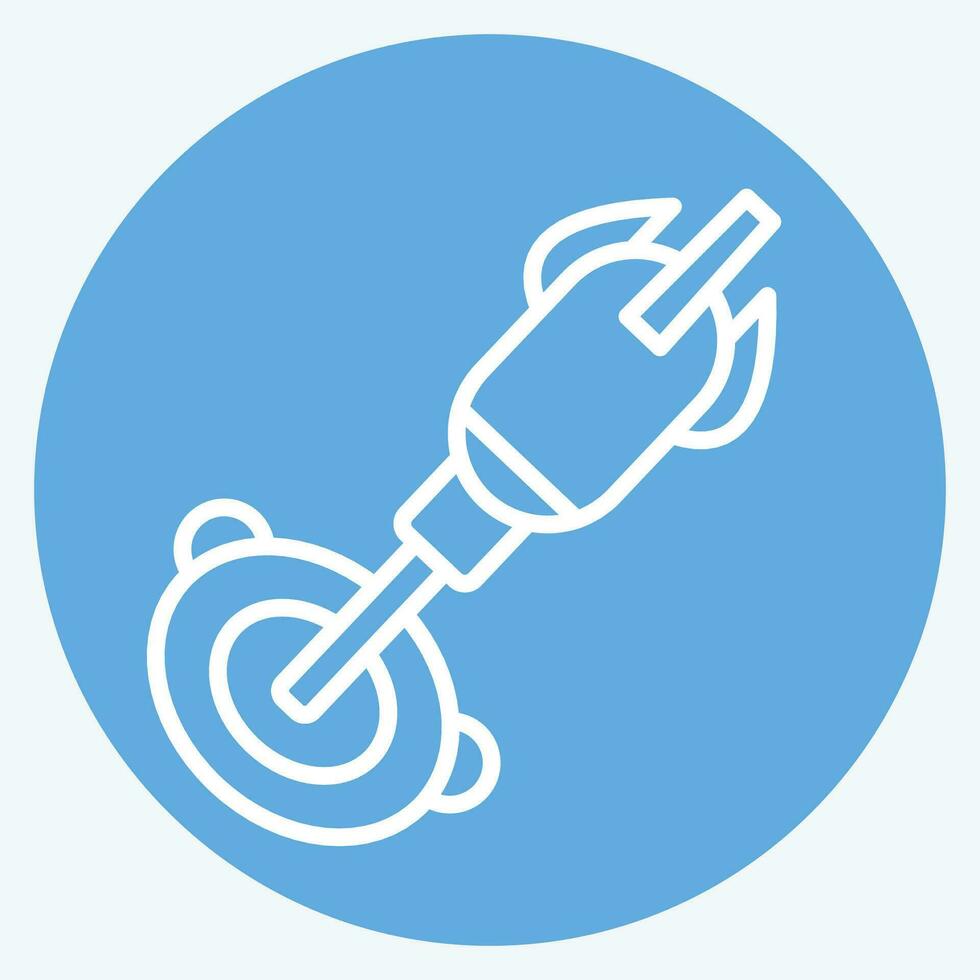 Icon Nanobot. related to Future Technology symbol. blue eyes style. simple design editable. simple illustration vector