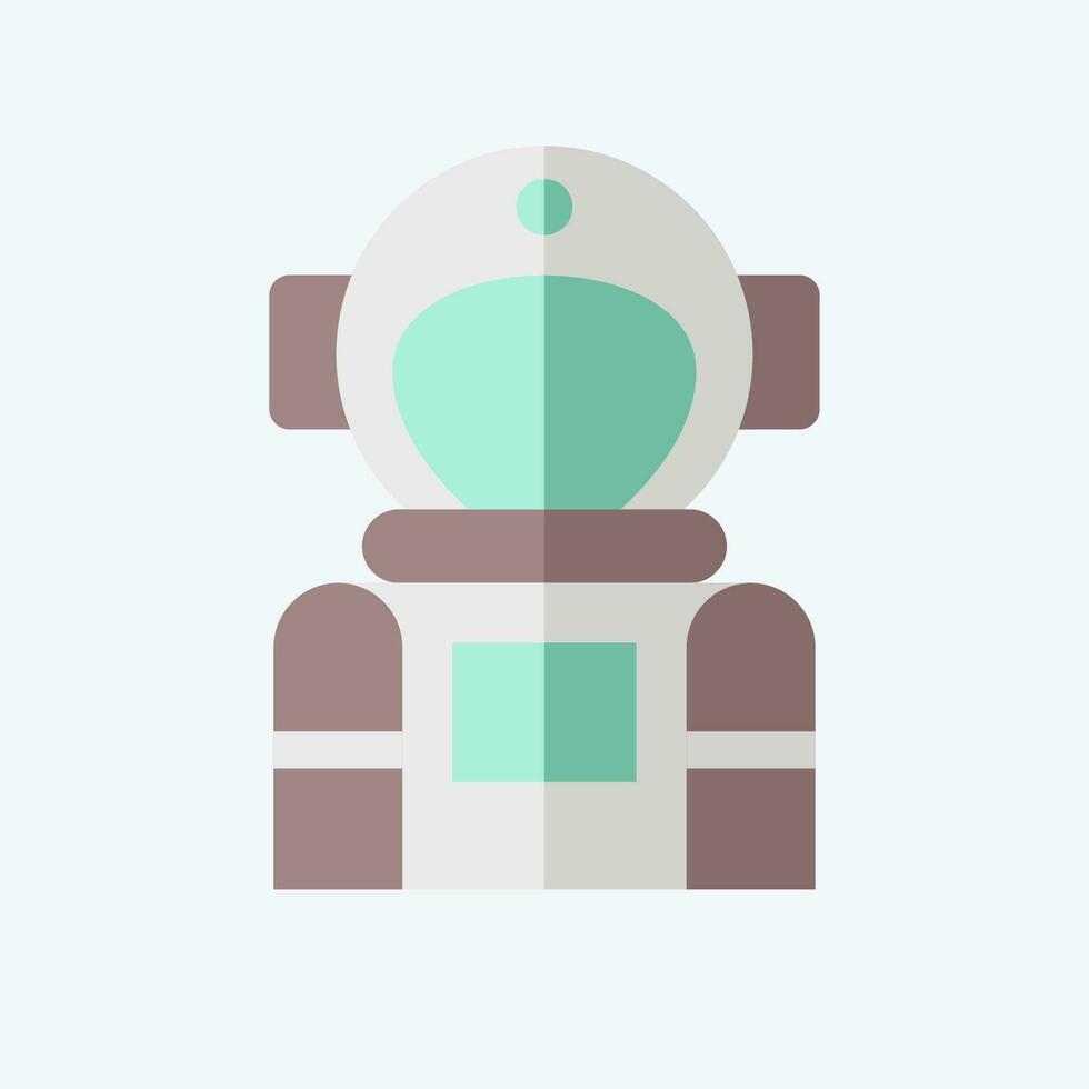Icon Space Tourism. related to Future Technology symbol. flat style. simple design editable. simple illustration vector