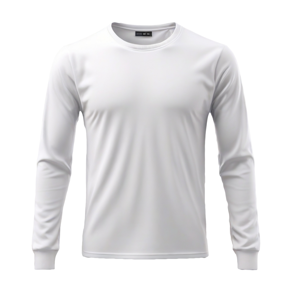 AI generated white front long sleeved clothes png