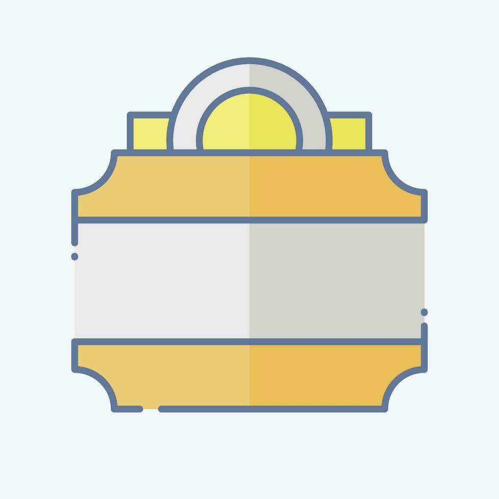 Icon Lightbox. related to Theatre Gradient symbol. doodle style. simple design editable. simple illustration vector