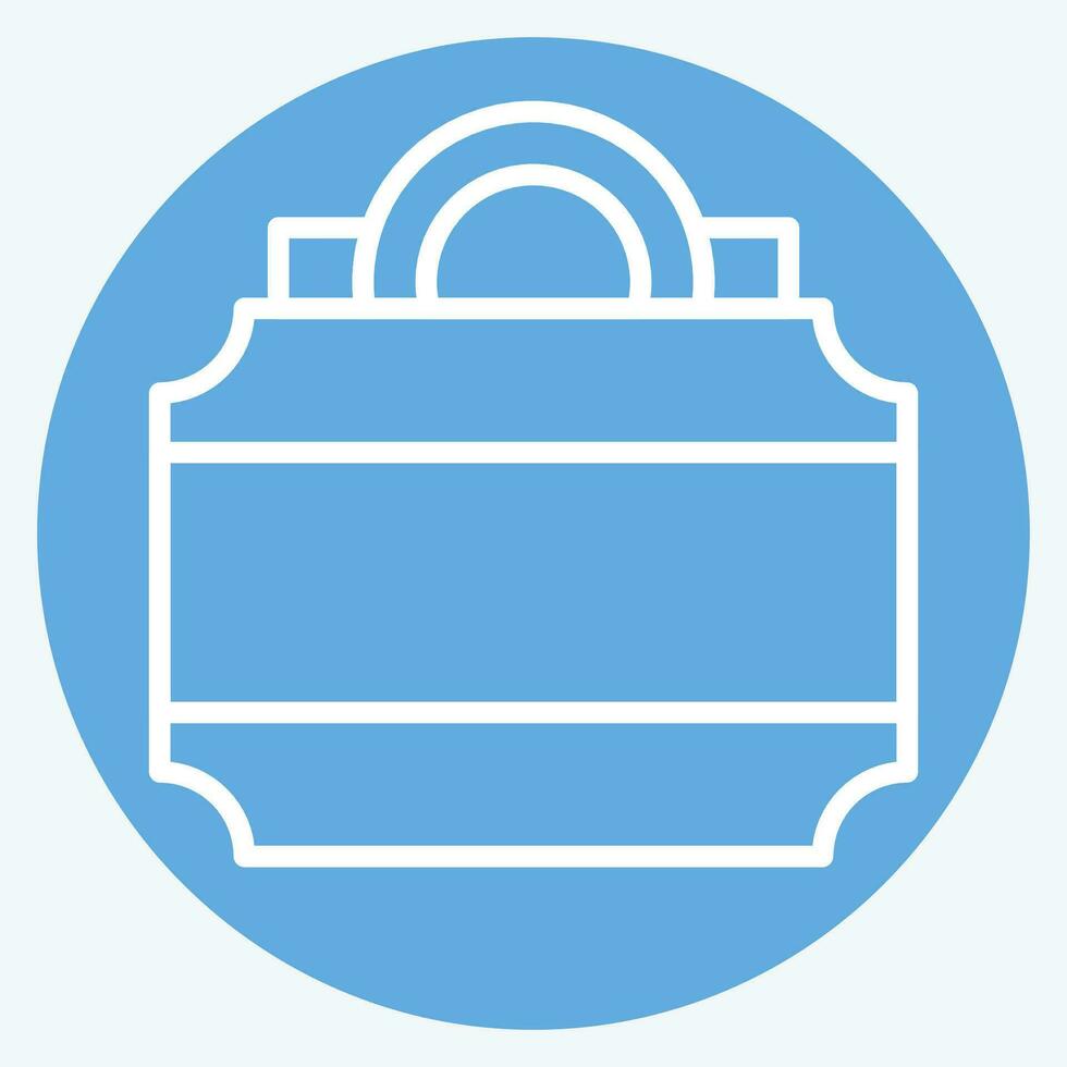 Icon Lightbox. related to Theatre Gradient symbol. blue eyes style. simple design editable. simple illustration vector