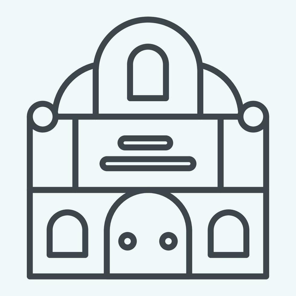 Icon Music. related to Theatre Gradient symbol. line style. simple design editable. simple illustration vector