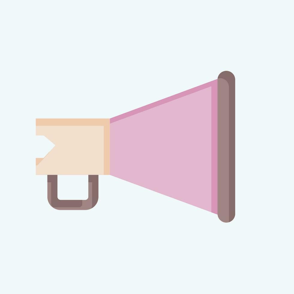 Icon Megaphone. related to Theatre Gradient symbol. flat style. simple design editable. simple illustration vector