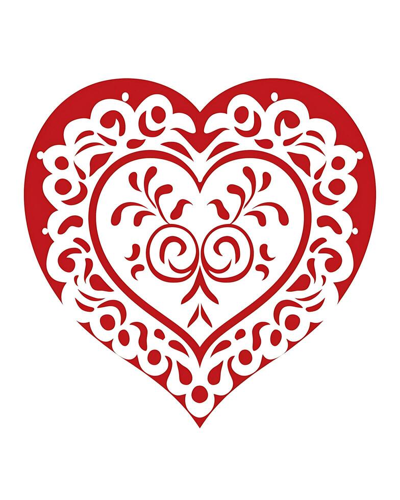 AI generated View of a Heart Love Design photo