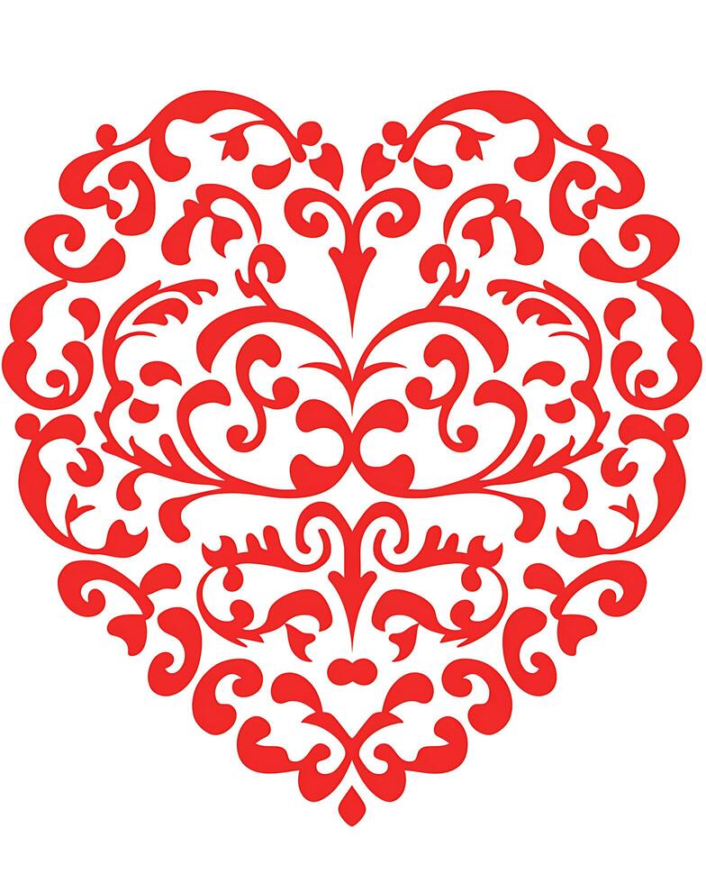 AI generated View of a Heart Love Design photo