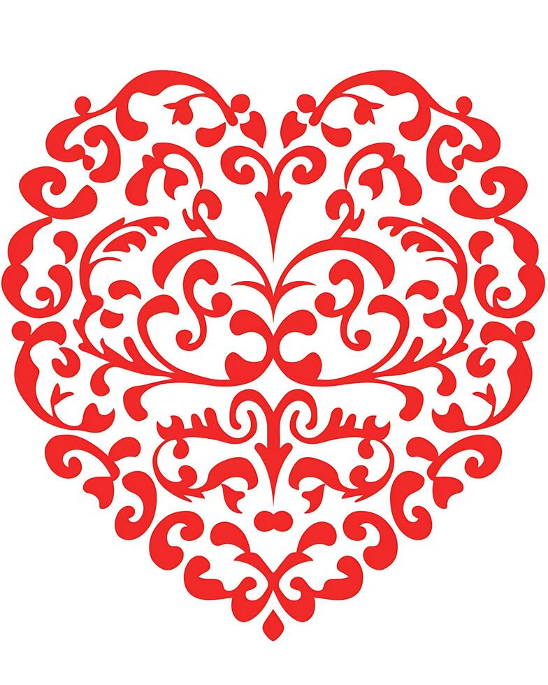 AI generated View of a Heart Love Design photo