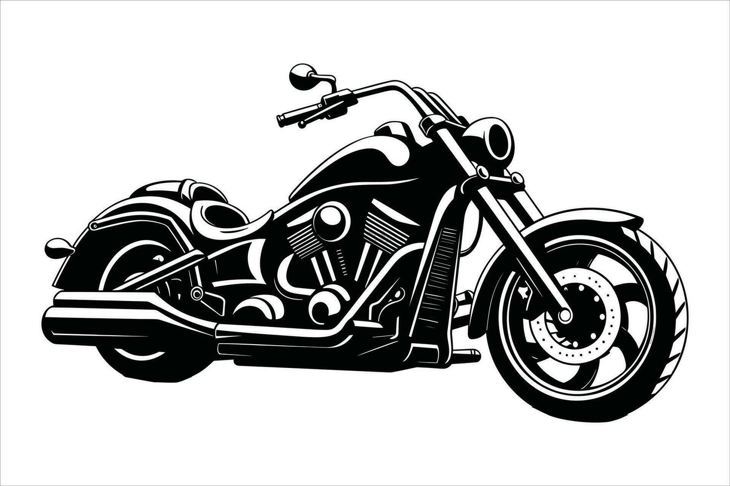 Motorcycle and superbike vector Print