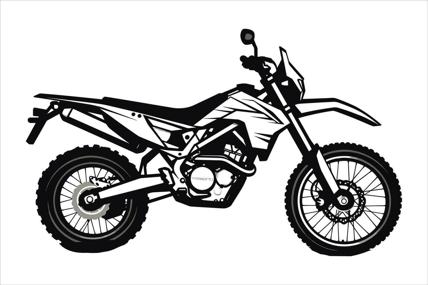 Motorcycle and superbike vector Print