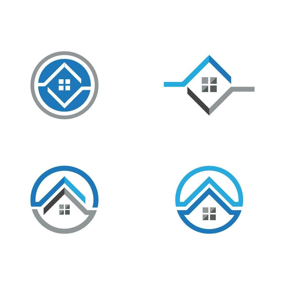 diseño de logotipo de propiedad y construcción vector