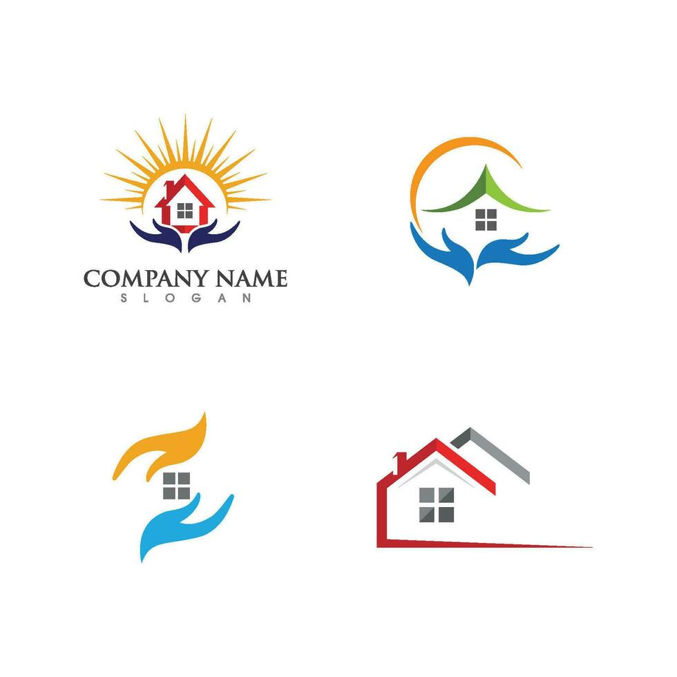 Property and Construction Logo design vector