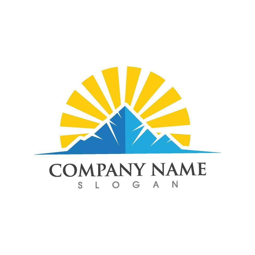 Mountain icon Logo vector
