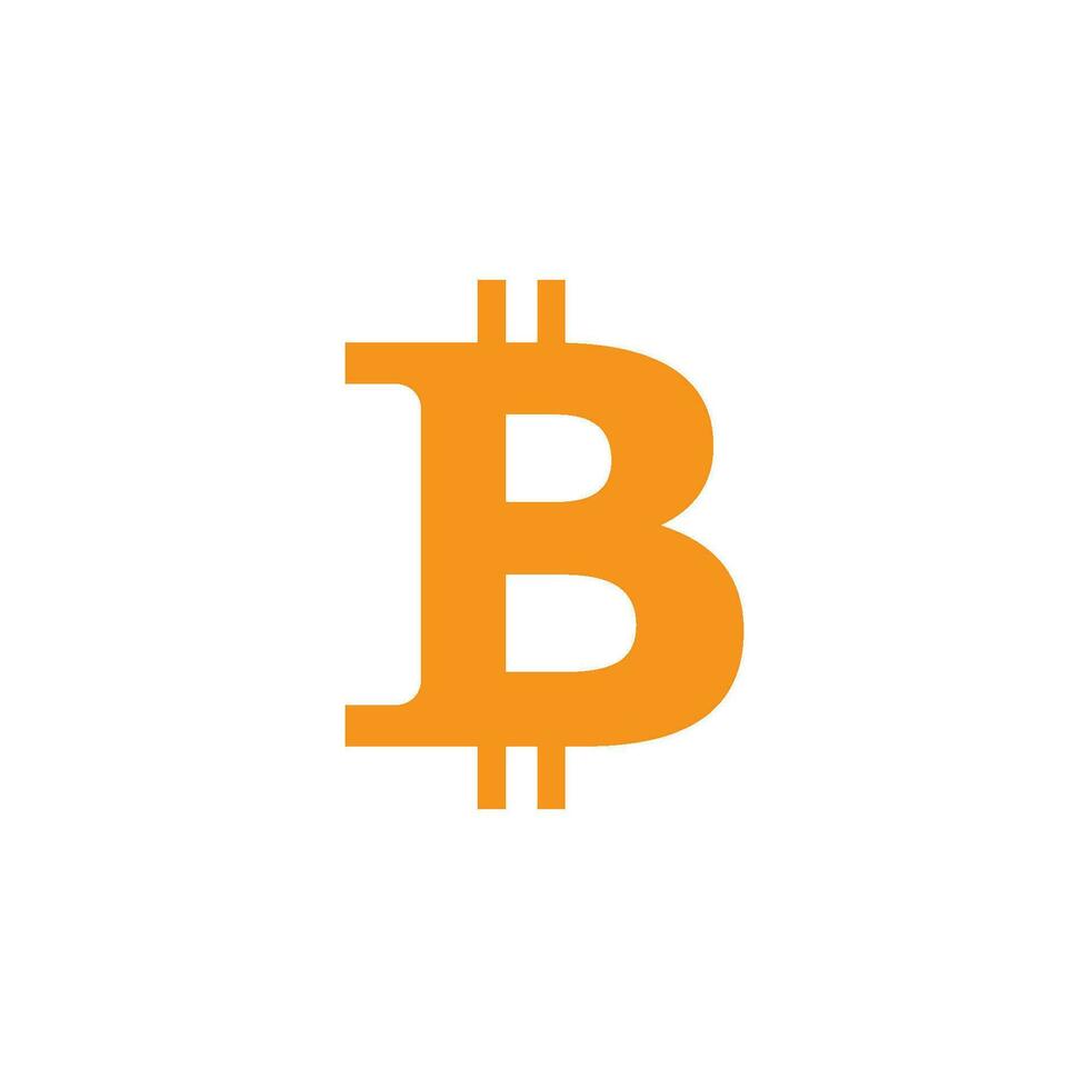 bitcoin icon design template vector