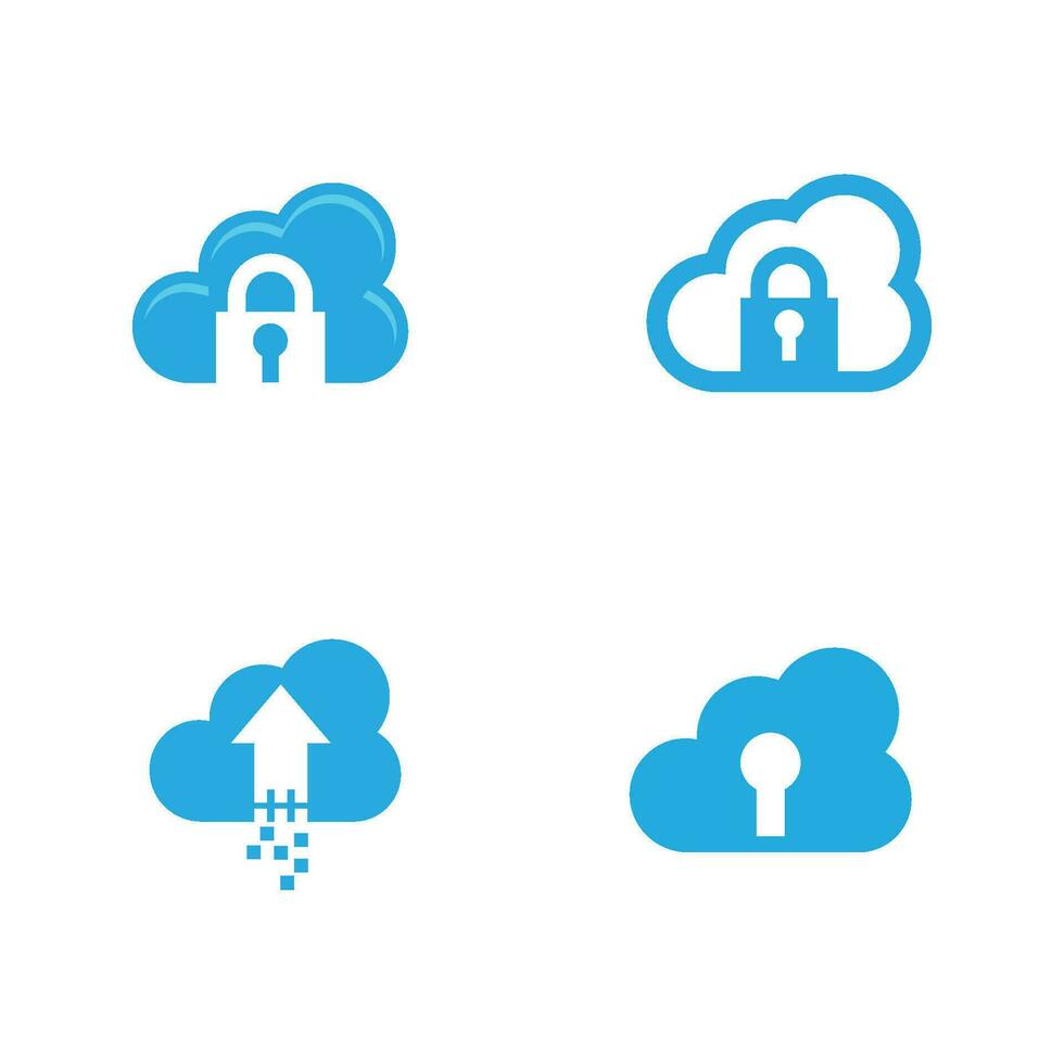 nube modelo icono ilustración vector