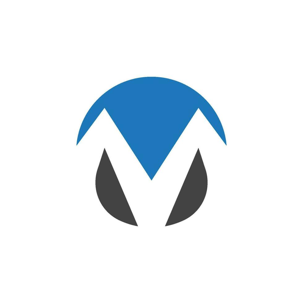 M Letter Logo Template vector