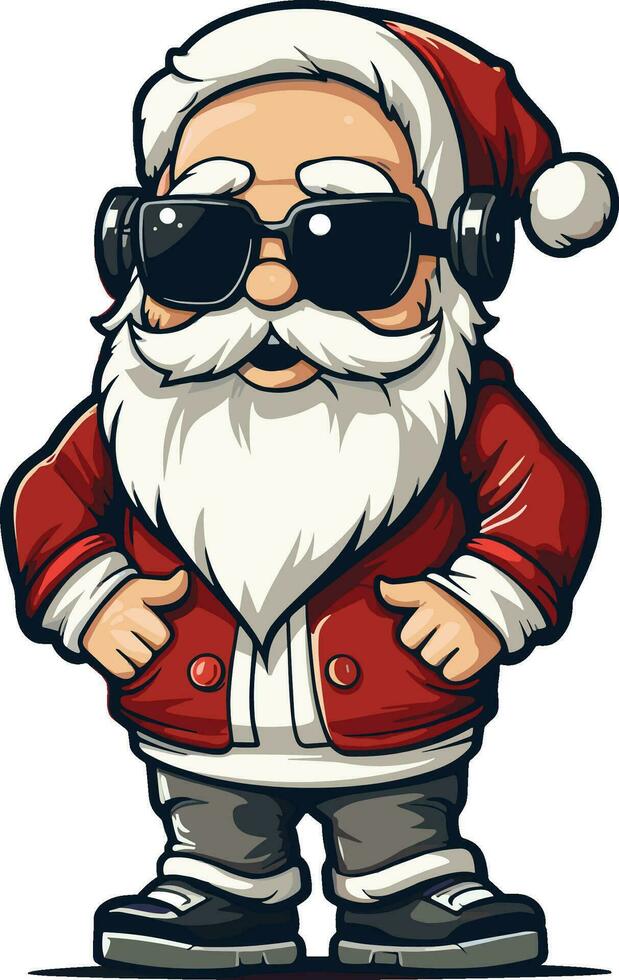 Cool Santa Illustration vector