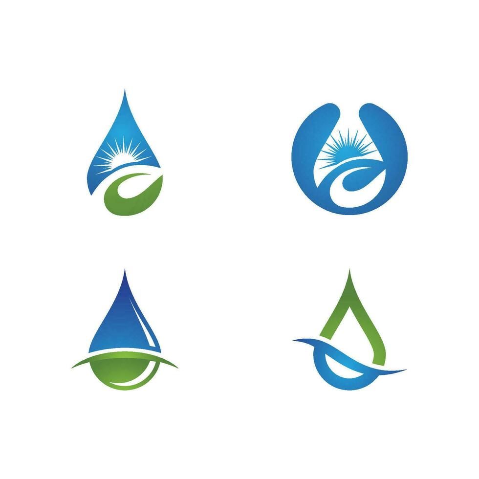 plantilla de logotipo de gota de agua vector