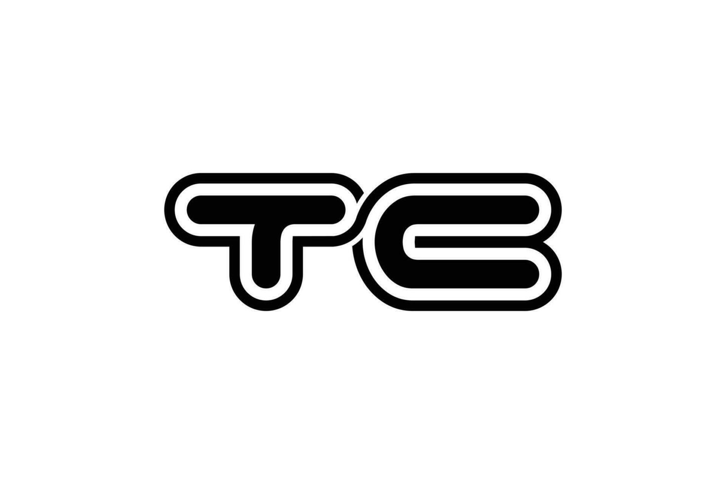 Letter T C Logo Design Template vector