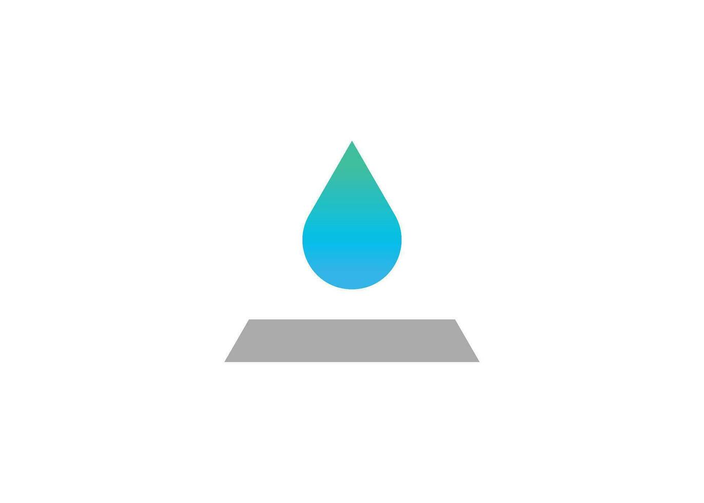Modern letter A water drop logo design vector template
