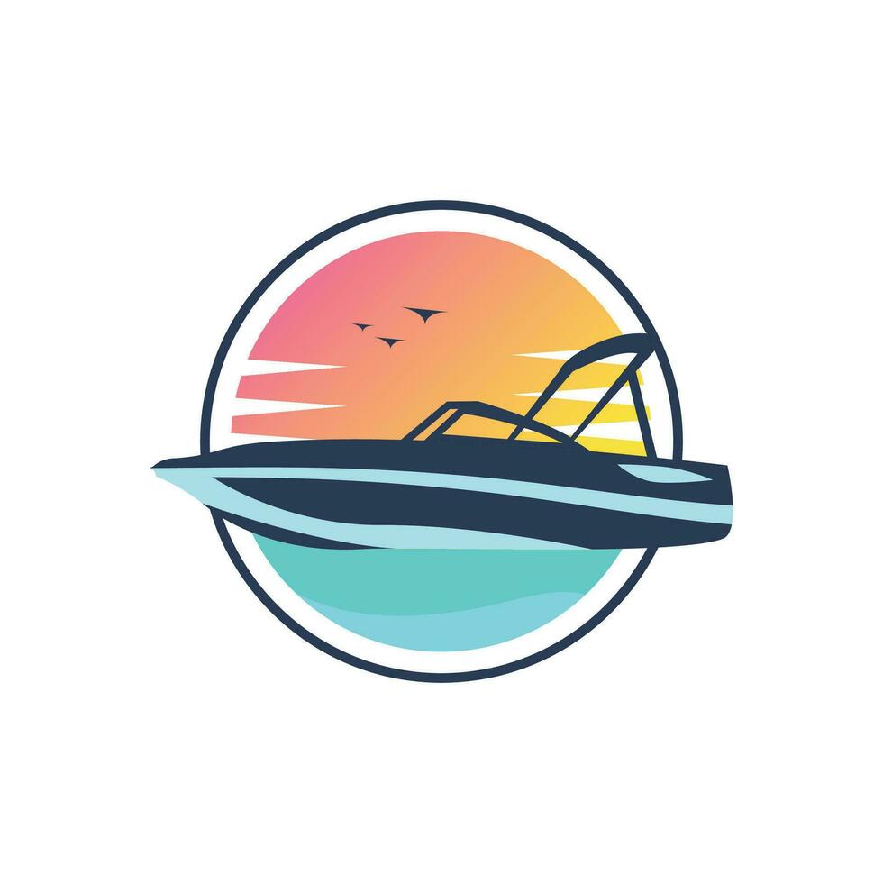 Boat Logo Design Template vector