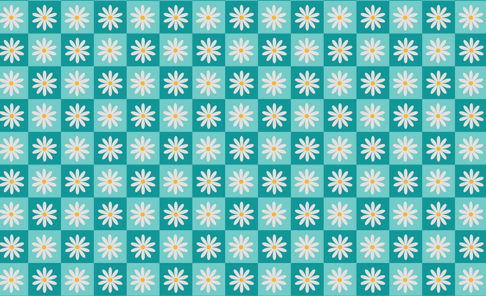 Seamless pattern floral daisies background vector for wallpaper and textile cloth