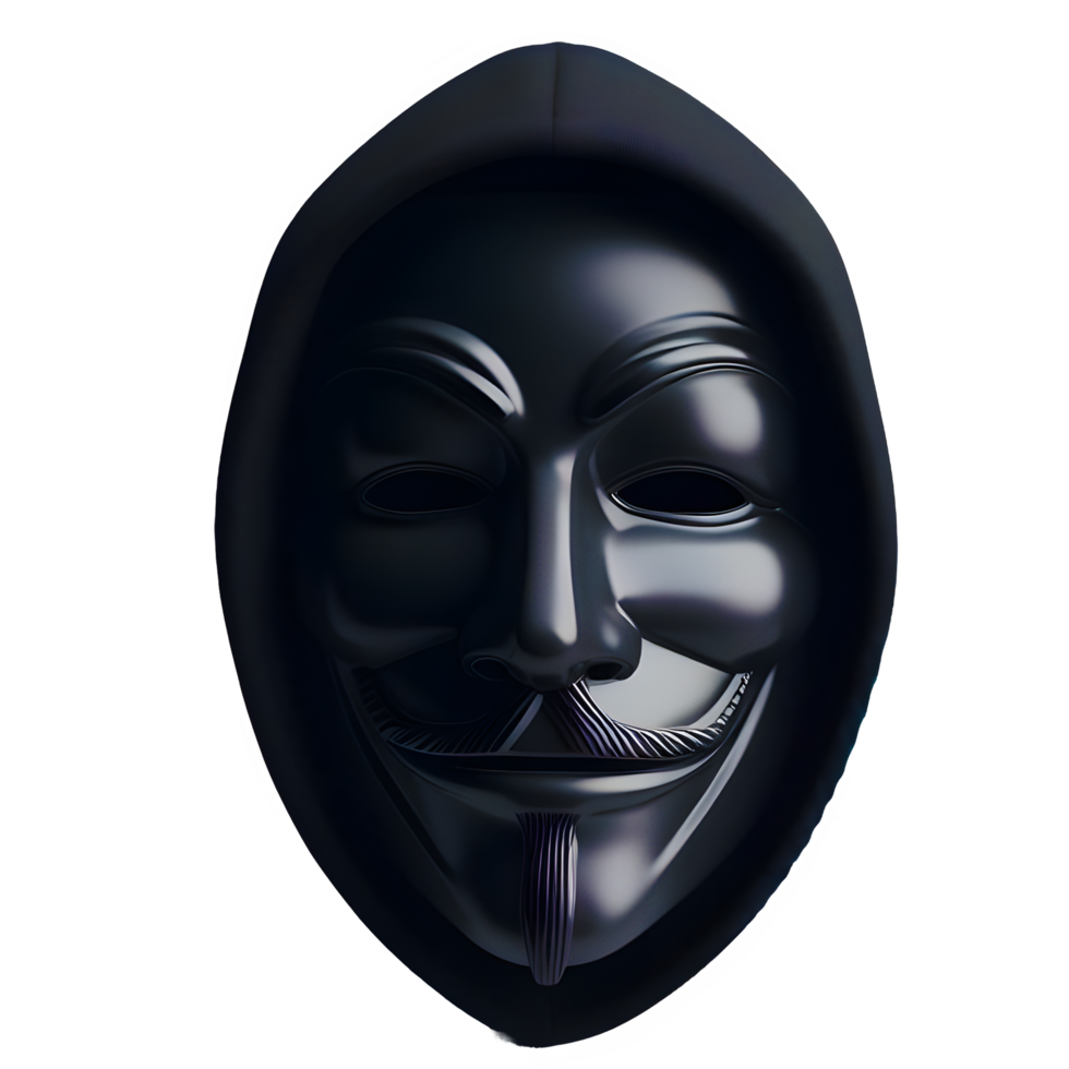 ai generiert anonym Maske isoliert auf transparent Hintergrund png