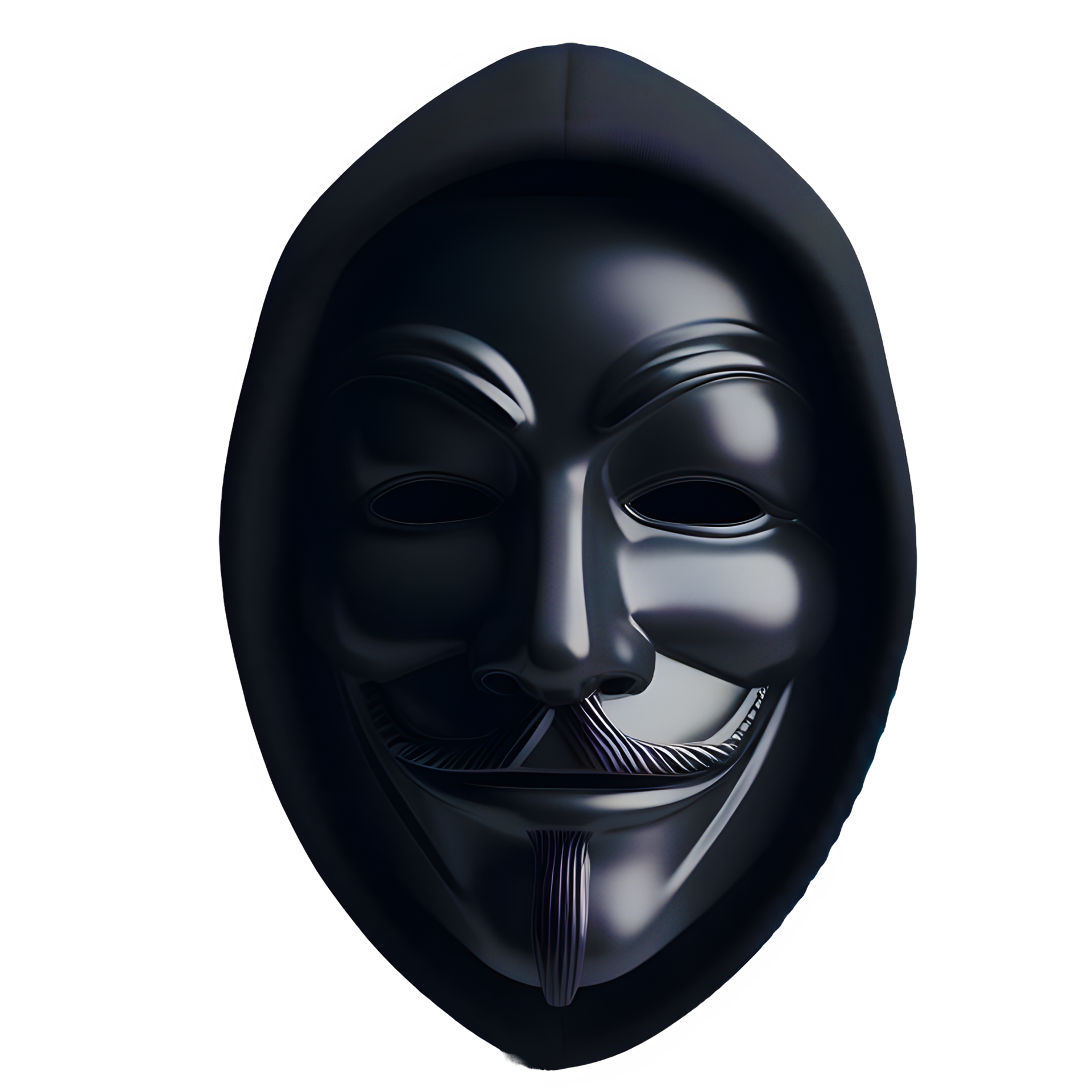 AI generated Anonymous mask isolated on transparent background 35241193 PNG