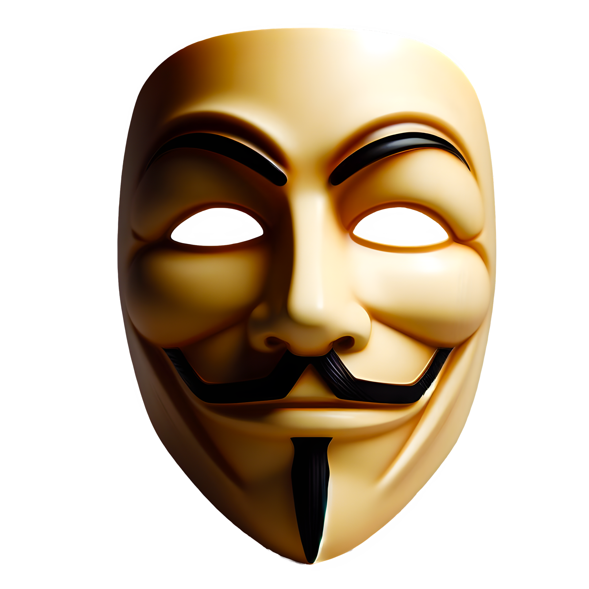 AI generated Anonymous mask isolated on transparent background 35241194 PNG