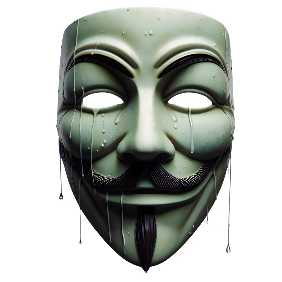 ai generato anonimo maschera isolato su trasparente sfondo png