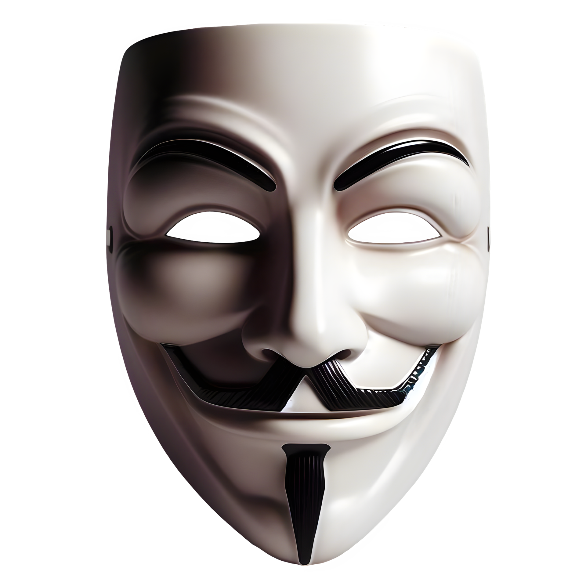 AI generated Anonymous mask isolated on transparent background 35241198 PNG