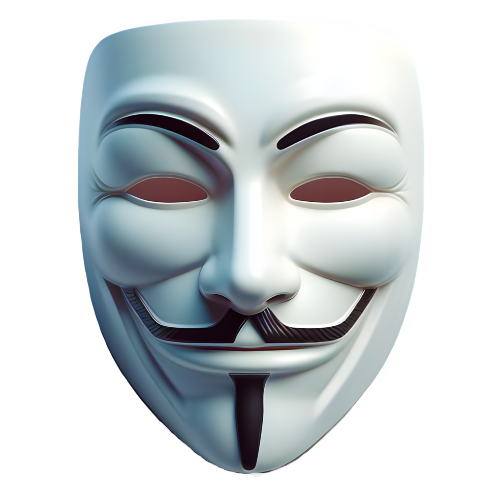 AI generated Anonymous mask isolated on transparent background 35241200 PNG