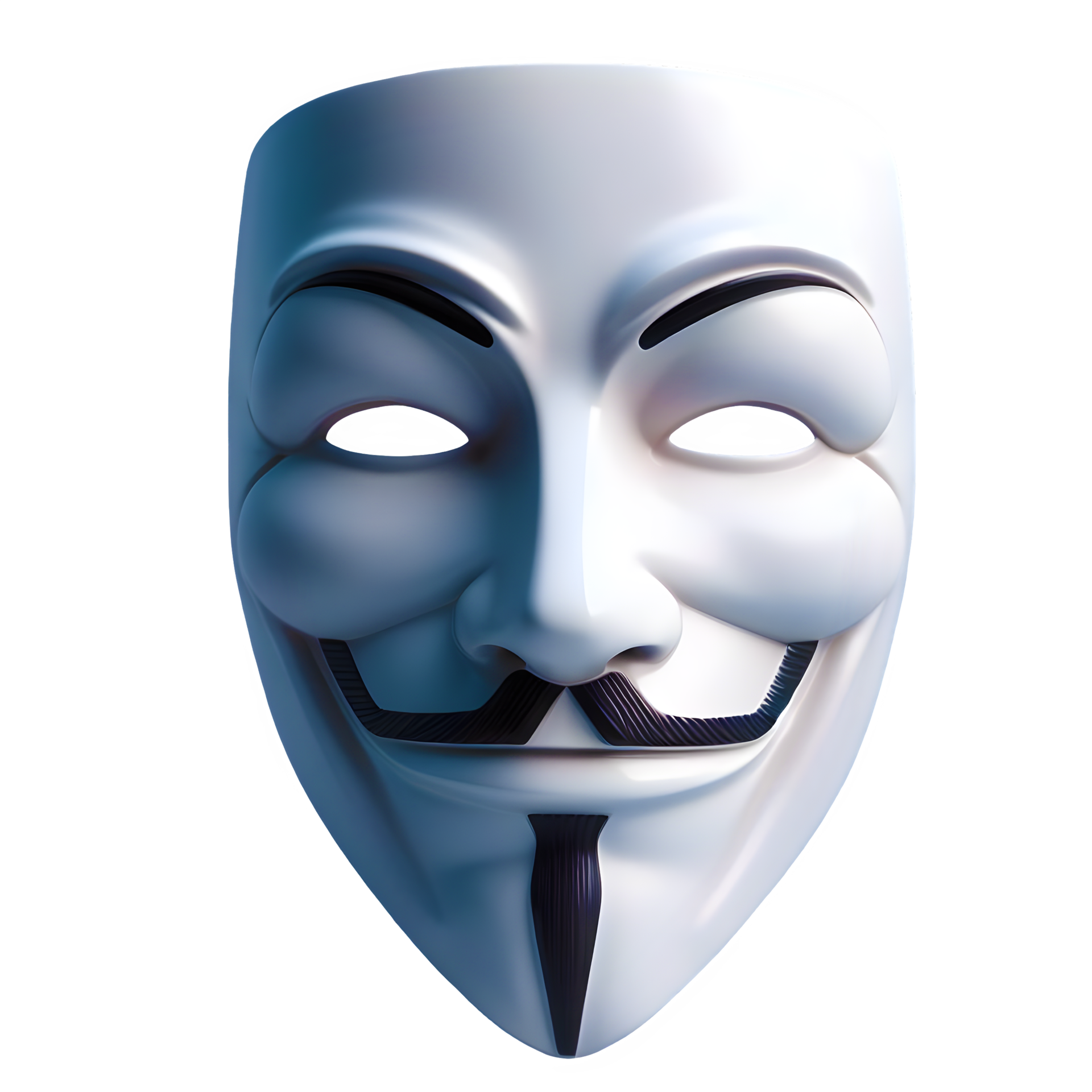 AI generated Anonymous mask isolated on transparent background 35241200 PNG