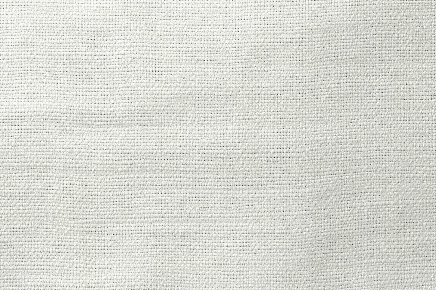 AI generated Fabric canvas woven texture white background photo