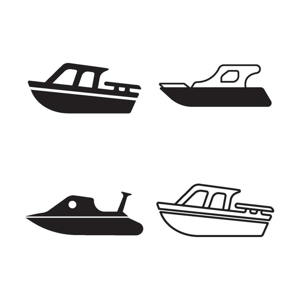 diseño de icono de barco vector