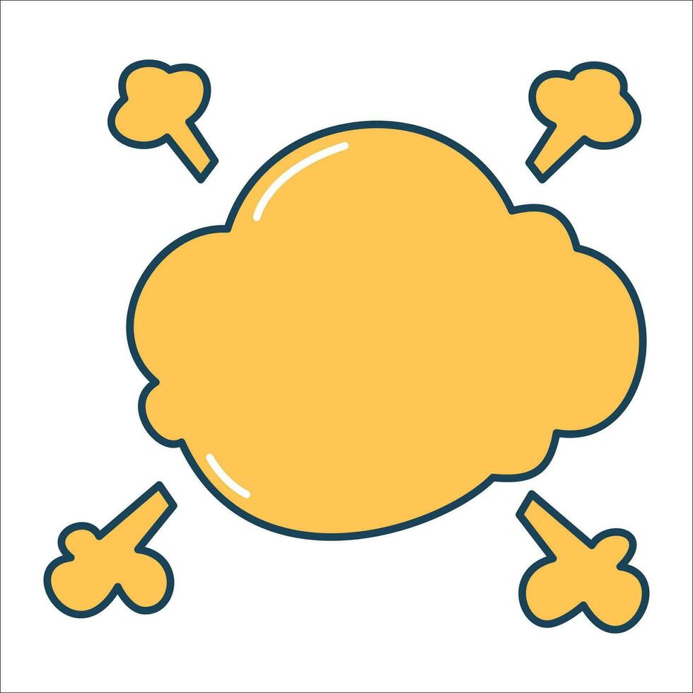 Speech bubble icons. Graphic resources about Talk bubble. Blank cloud speech bubble. vector