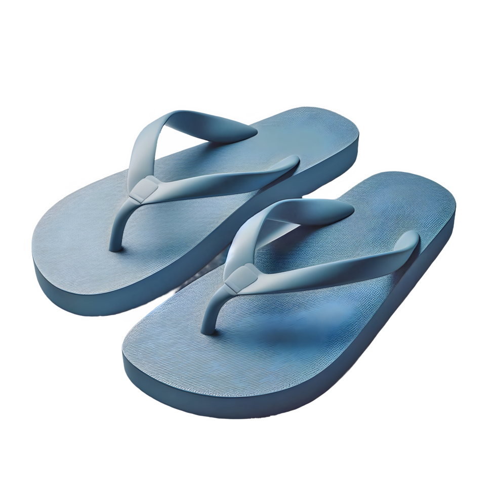 AI generated pair of slippers isolated on transparent background png