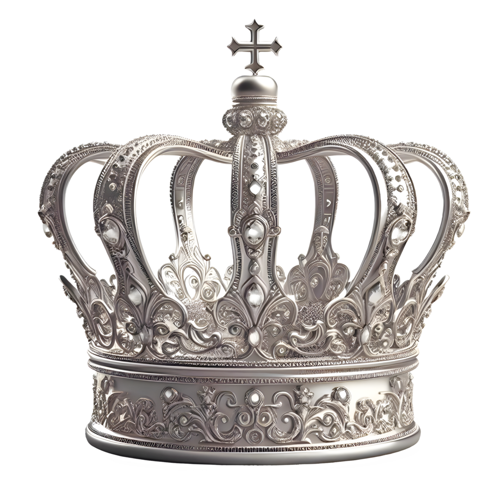 AI generated Queen crown isolated on transparent background png
