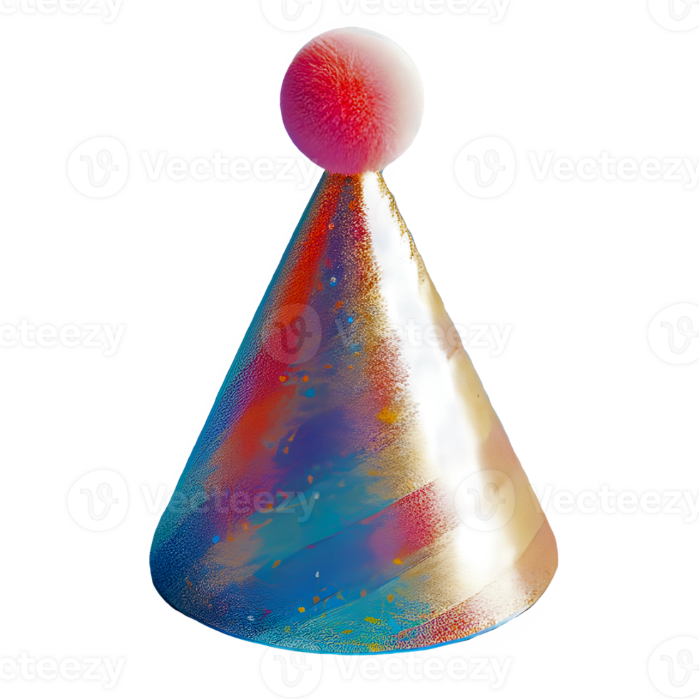 AI generated Party hat isolated on transparent background png