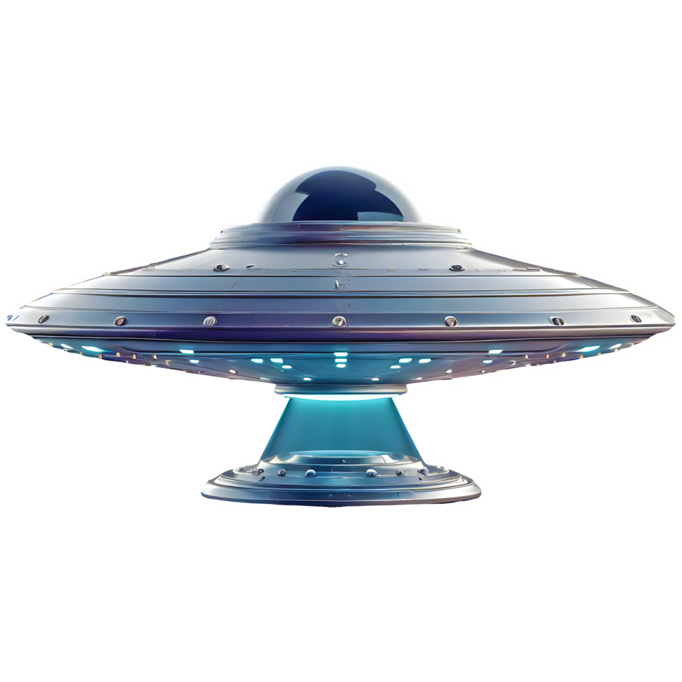 ai generiert UFO isoliert auf transparent Hintergrund png