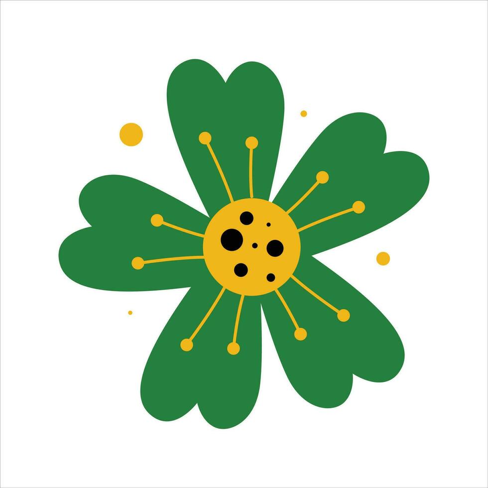 Kwanzaa Flower Element Collection set vector
