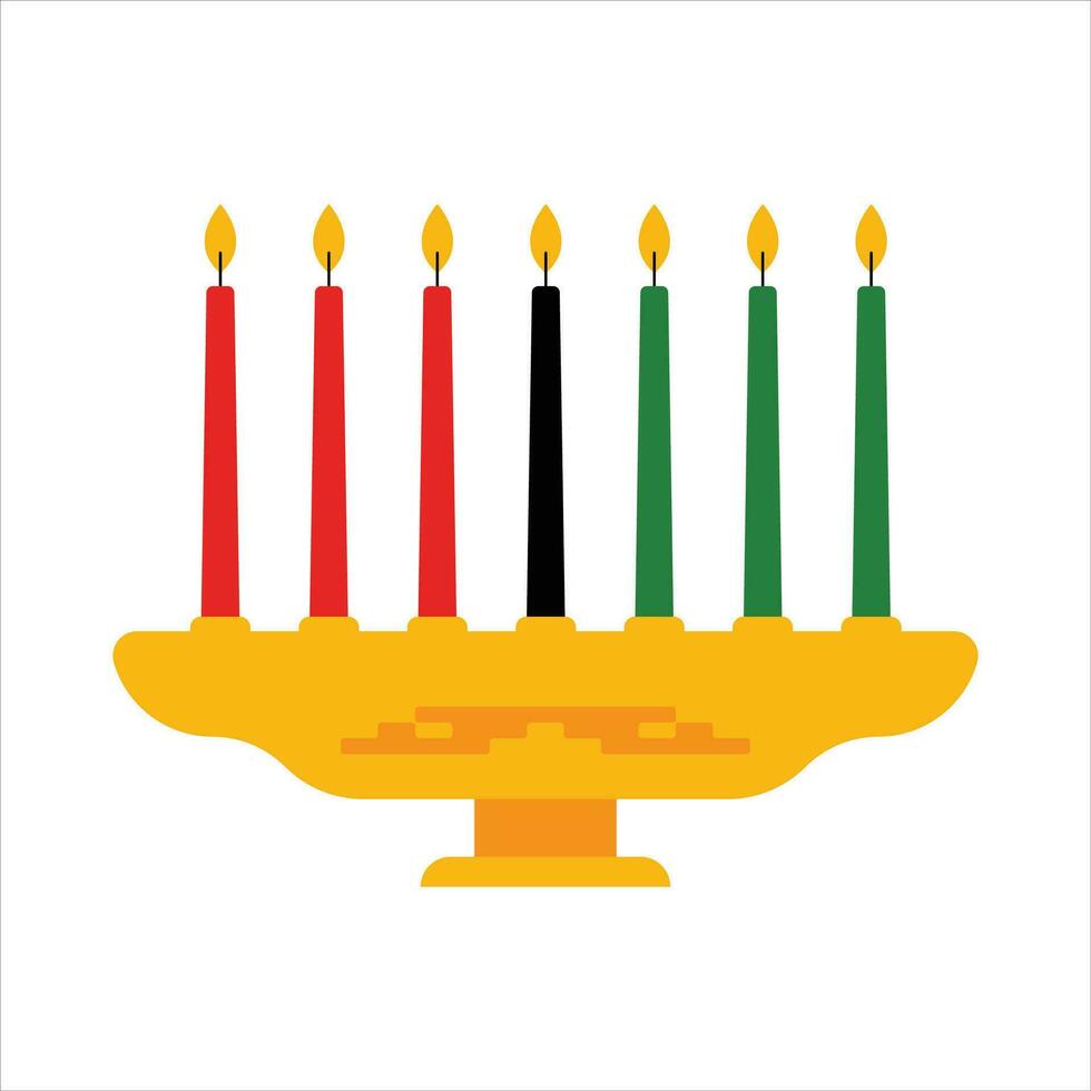 Kwanzaa Flower Element Collection set vector