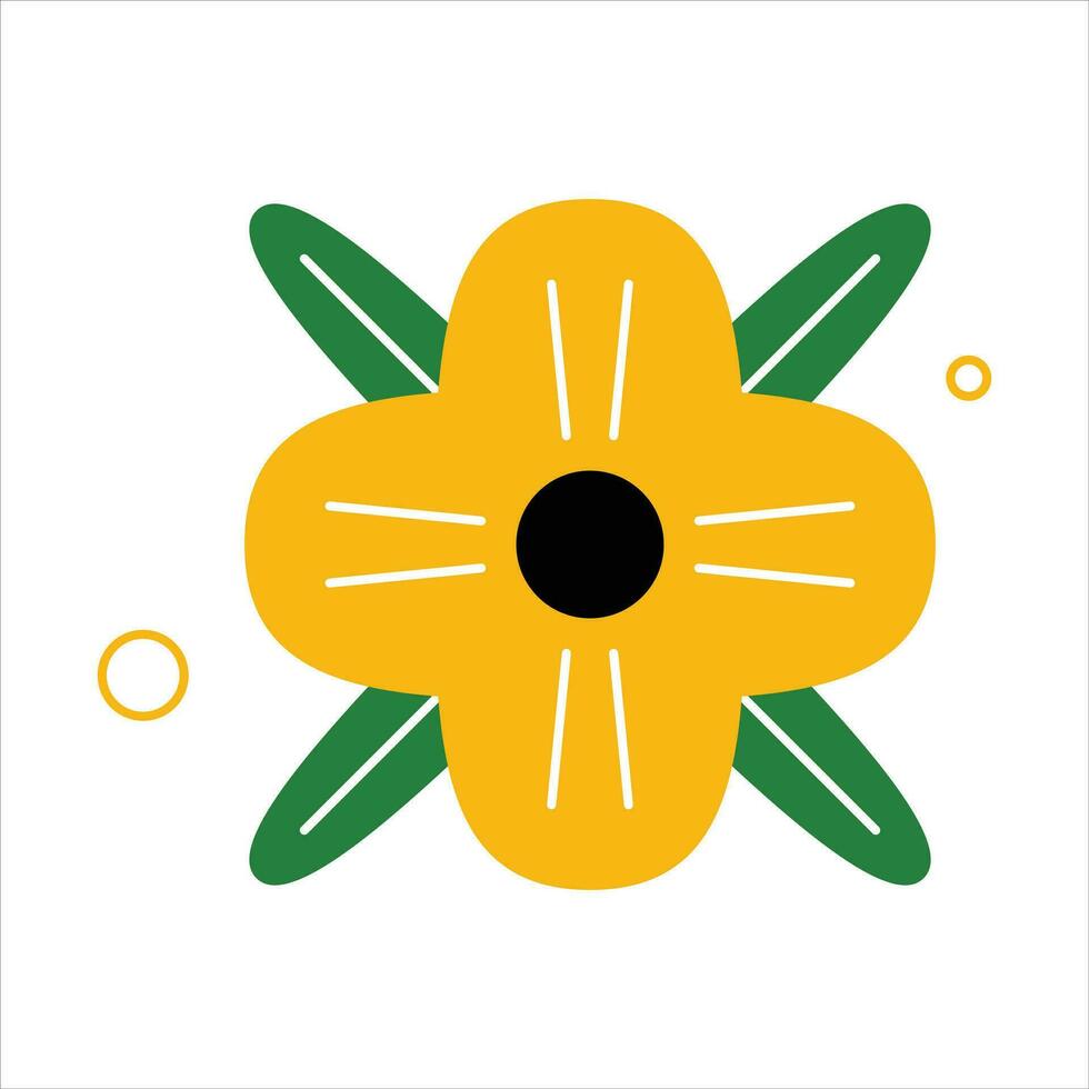 Kwanzaa Flower Element Collection set vector