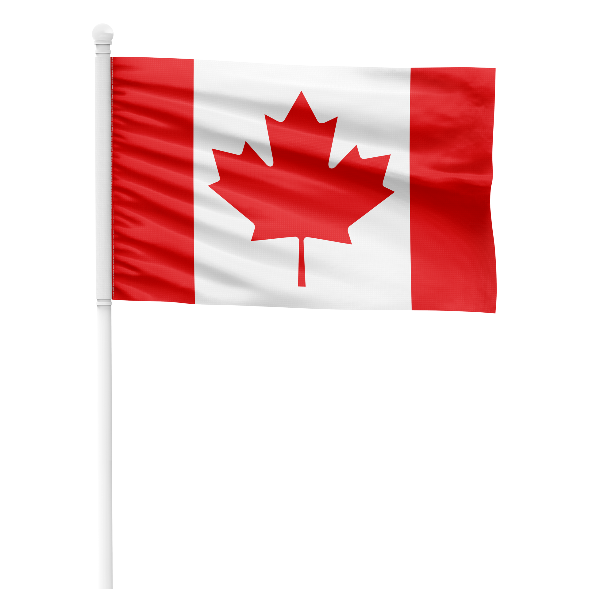 realistic-rendering-of-the-canada-flag-waving-on-a-white-metal-pole