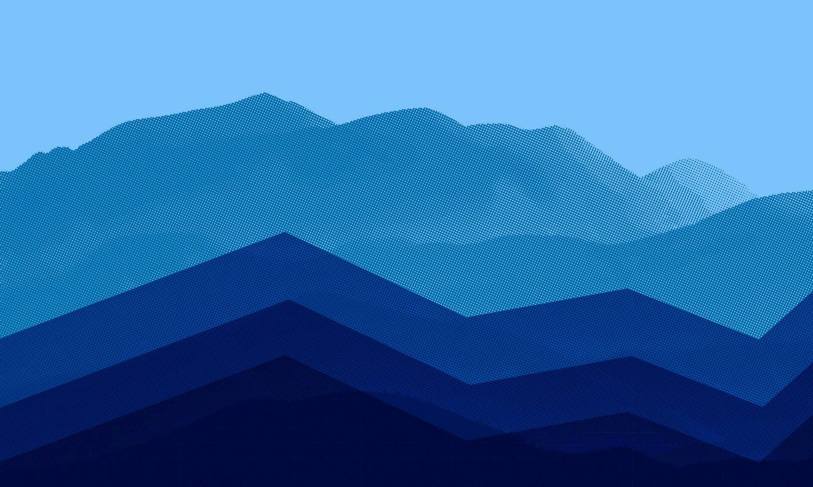 abstract blue mountain vector background