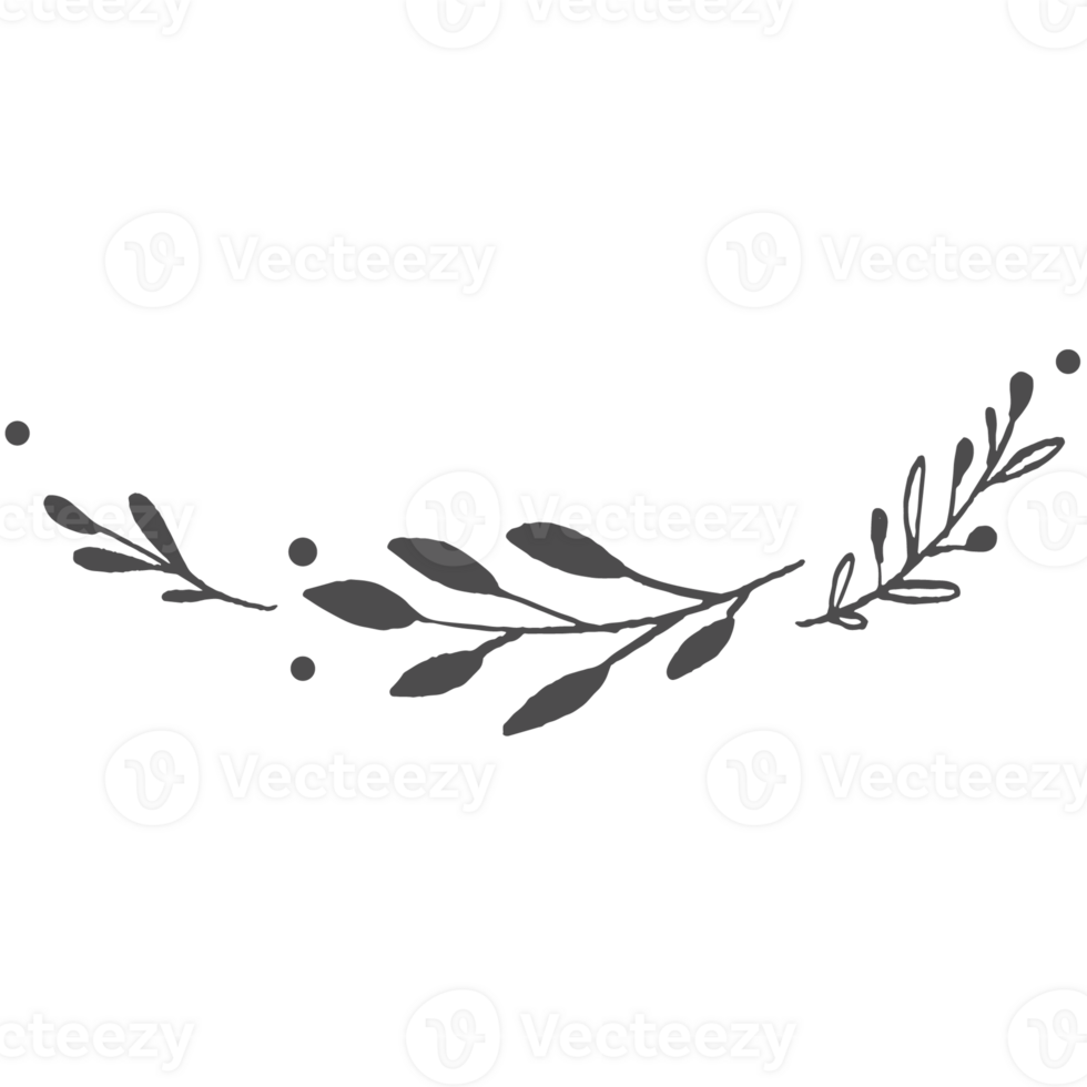 Sketche collection of woodland line. png