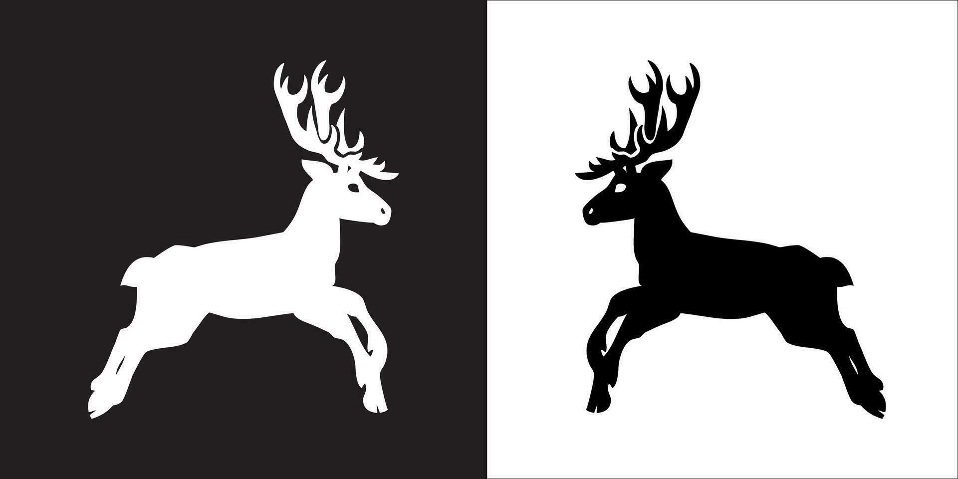 Illustration vector graphics of deer icon