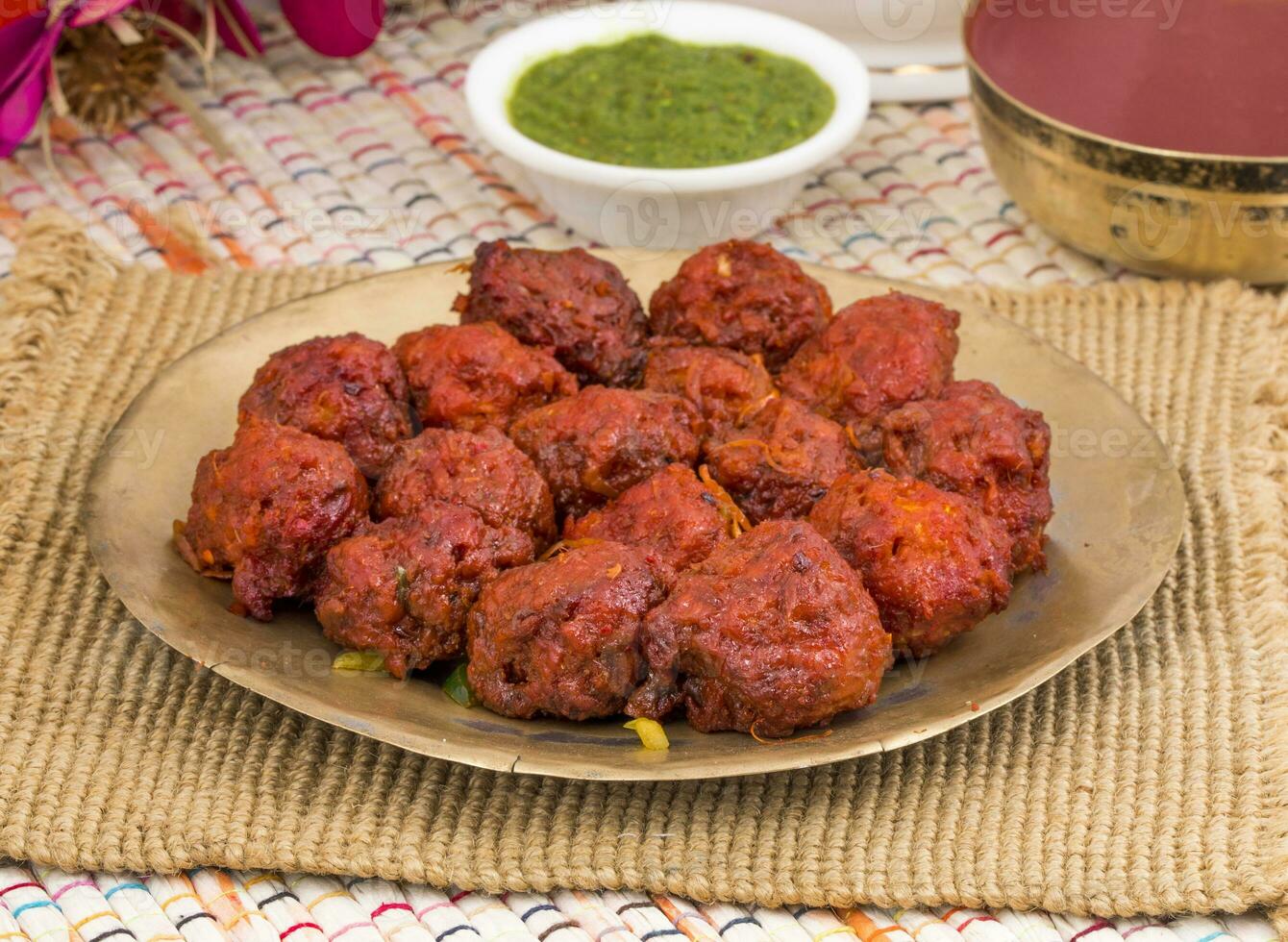 Indian Cuisine Vegetable Manchurian photo